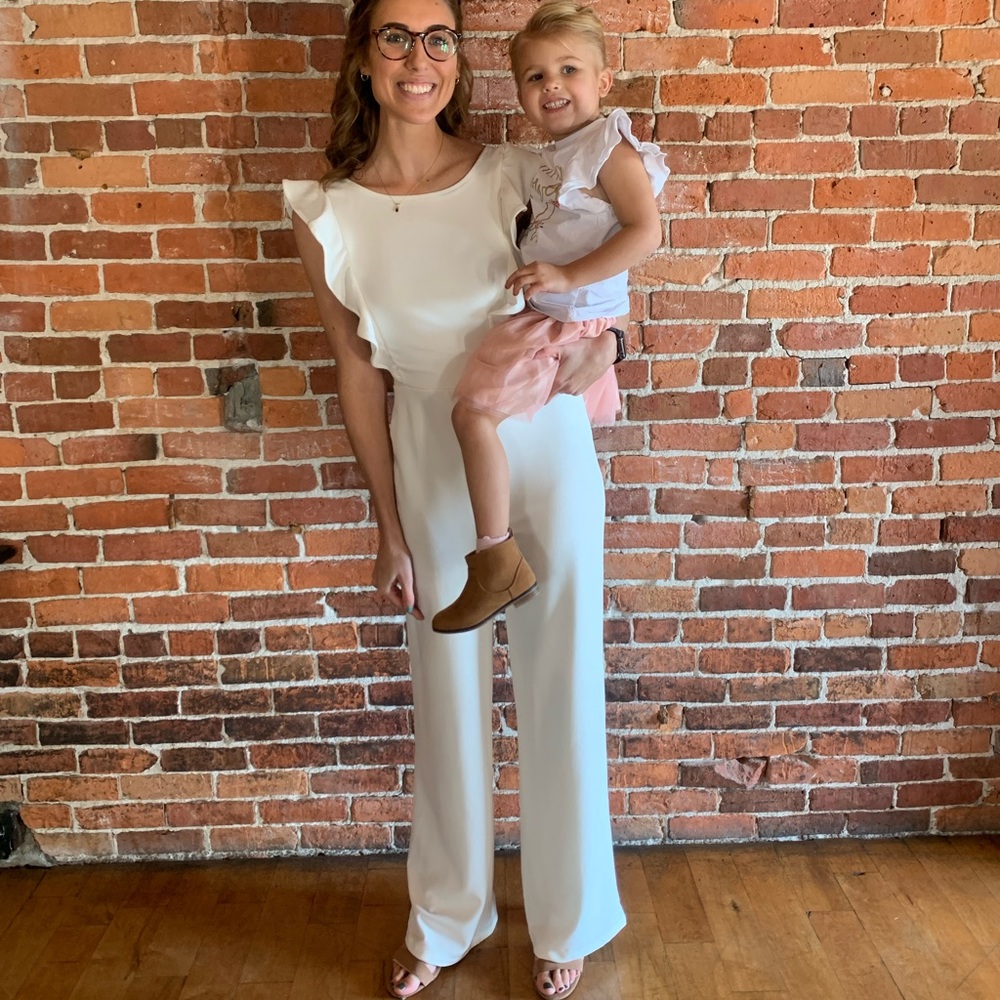 COPY - Lulus Feel Your Love White Ruffled Wide-Leg Jumpsuit